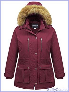 Plus Size Winter Coat Waterproof Long Puffer Jacket Warm Military Parka Fur Hood